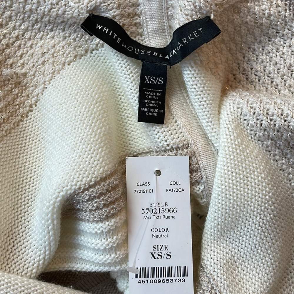 WHBM MIXED TEXTURE RUANA - Picture 7 of 8